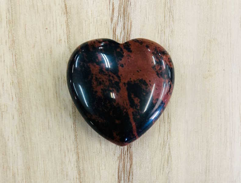 Corazón Obsidiana Caoba 4 cm